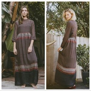 DÔEN willow dress maxi silk boho Doen
